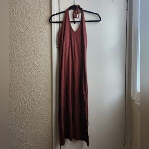 NWOT Old Navy- Rust Halter Rib Dress